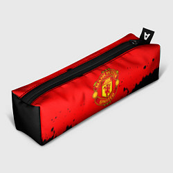 Пенал для ручек Манчестер Юнайтед краски брызги, цвет: 3D-принт