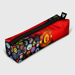 Пенал для ручек Манчестер Юнайтед логотипы команд, цвет: 3D-принт