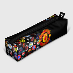 Пенал для ручек Манчестер логотипы команд, цвет: 3D-принт