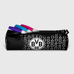 Пенал для ручек Borussia геометрия черно белая, цвет: 3D-принт — фото 2