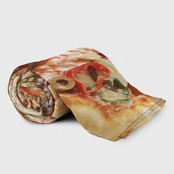 Плед флисовый Пицца 2, цвет: 3D-велсофт — фото 2