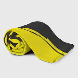 Плед флисовый Чёрно-жёлтый, цвет: 3D-велсофт — фото 2