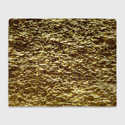 Плед флисовый Золотой, цвет: 3D-велсофт