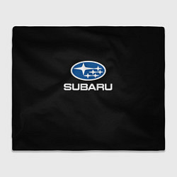 Плед флисовый Subaru - emblem, цвет: 3D-велсофт
