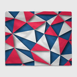 Плед флисовый Geometry style, цвет: 3D-велсофт