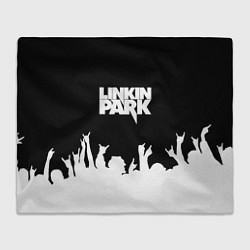 Плед флисовый Linkin Park: Black Rock, цвет: 3D-велсофт