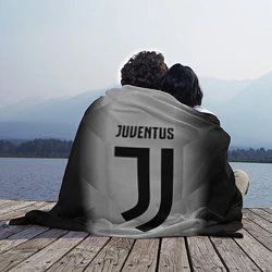 Плед флисовый FC Juventus: Silver Original, цвет: 3D-велсофт — фото 2