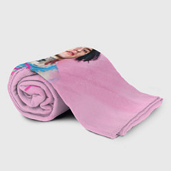 Плед флисовый Lil Peep: Pink Style, цвет: 3D-велсофт — фото 2
