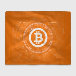 Плед флисовый Bitcoin Tech, цвет: 3D-велсофт