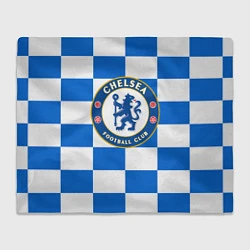 Плед флисовый FC Chelsea: Grid, цвет: 3D-велсофт