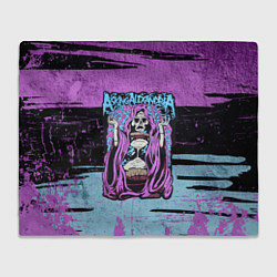 Плед флисовый Asking Alexandria: Purple Death, цвет: 3D-велсофт
