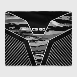 Плед флисовый CS:GO Grey Camo, цвет: 3D-велсофт