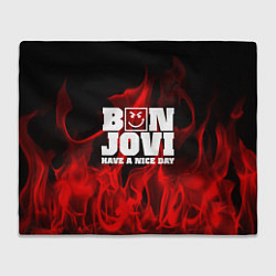 Плед флисовый Bon Jovi: Have a nice day, цвет: 3D-велсофт