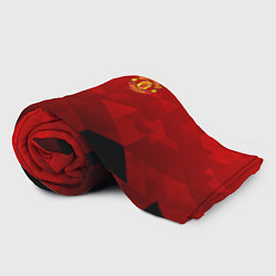 Плед флисовый FC Man UTD: Red Poly, цвет: 3D-велсофт — фото 2
