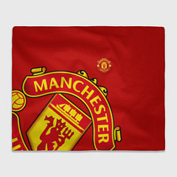 Плед флисовый FC Man United: Red Exclusive, цвет: 3D-велсофт