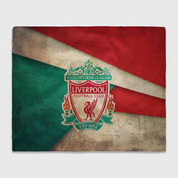 Плед флисовый FC Liverpool: Old Style, цвет: 3D-велсофт