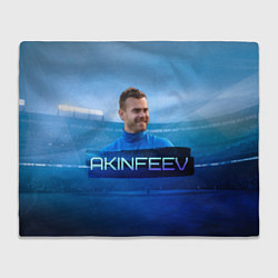 Плед флисовый Akinfeev, цвет: 3D-велсофт