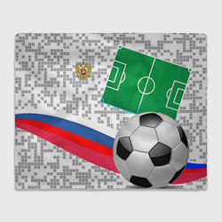 Плед флисовый Русский футбол, цвет: 3D-велсофт