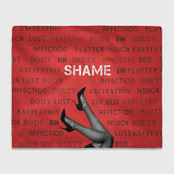 Плед флисовый Shame Dirty, цвет: 3D-велсофт