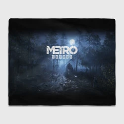 Плед флисовый Metro Exodus: Dark Moon, цвет: 3D-велсофт