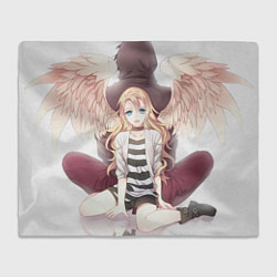 Плед флисовый Angels of Death, цвет: 3D-велсофт