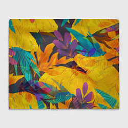 Плед флисовый Солнечные тропики, цвет: 3D-велсофт