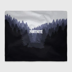 Плед флисовый Fortnite: Dark Forest, цвет: 3D-велсофт