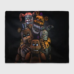 Плед флисовый Five Nights at Freddy's, цвет: 3D-велсофт