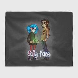 Плед флисовый Sally Face: Friends, цвет: 3D-велсофт