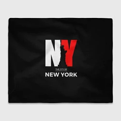 Плед флисовый New York City, цвет: 3D-велсофт