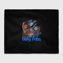 Плед флисовый Sally Face: Rock Band, цвет: 3D-велсофт