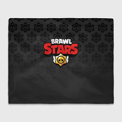 Плед флисовый Brawl Stars: Black Team, цвет: 3D-велсофт