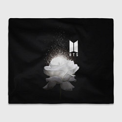 Плед флисовый BTS Flower, цвет: 3D-велсофт