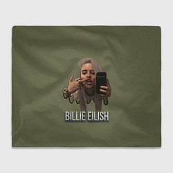 Плед флисовый BILLIE EILISH, цвет: 3D-велсофт