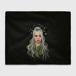 Плед флисовый BILLIE EILISH, цвет: 3D-велсофт