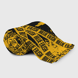 Плед флисовый BILLIE EILISH: Yellow & Black Tape, цвет: 3D-велсофт — фото 2
