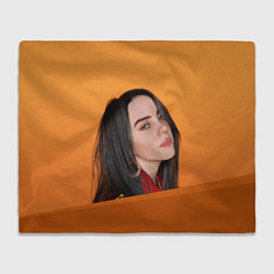 Плед флисовый BILLIE EILISH: Orange Mood, цвет: 3D-велсофт