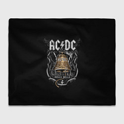 Плед флисовый ACDC - hells bells, цвет: 3D-велсофт