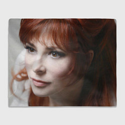 Плед флисовый Mylene Farmer, цвет: 3D-велсофт