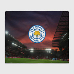 Плед флисовый FC Leicester City, цвет: 3D-велсофт