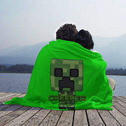 Плед флисовый MINECRAFT CREEPER, цвет: 3D-велсофт — фото 2