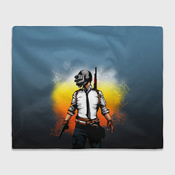 Плед флисовый PUBG, цвет: 3D-велсофт