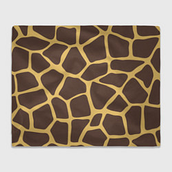 Плед флисовый Окрас жирафа, цвет: 3D-велсофт