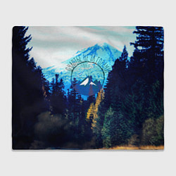 Плед флисовый Лес, цвет: 3D-велсофт