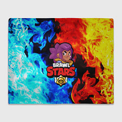 Плед флисовый BRAWL STARS SHELLY, цвет: 3D-велсофт