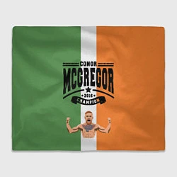 Плед флисовый Conor McGregor, цвет: 3D-велсофт