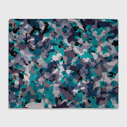 Плед флисовый Камуфляж: ледяной, цвет: 3D-велсофт