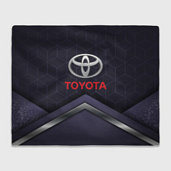 Плед флисовый TOYOTA, цвет: 3D-велсофт