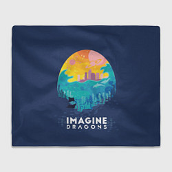 Плед флисовый Imagine Dragons, цвет: 3D-велсофт