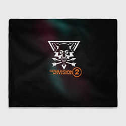 Плед флисовый The Division 2 Logo, цвет: 3D-велсофт